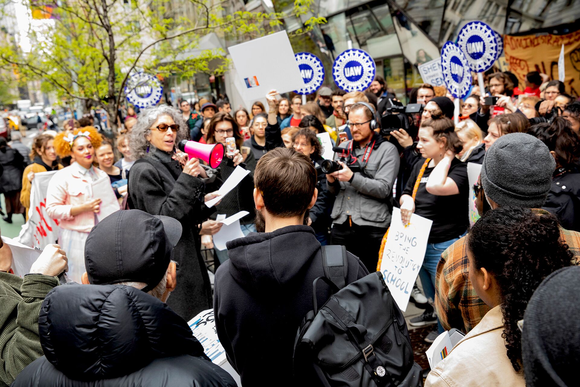 SHENS-UAW Local 7902 Member Speaking at No New Fees Rally 2019